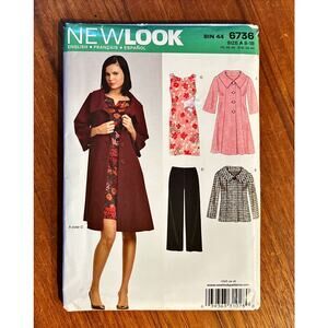 UNCUT New Look Sewing Pattern 6736 Size 8-18 FF
